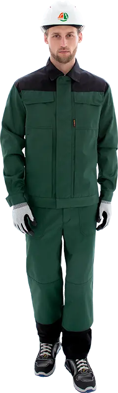 Костюм ТЕХНИК 2 с ПК (т.зеленый/черный)