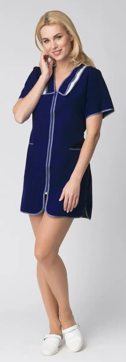 Халат САКУРА женский (т.синий)