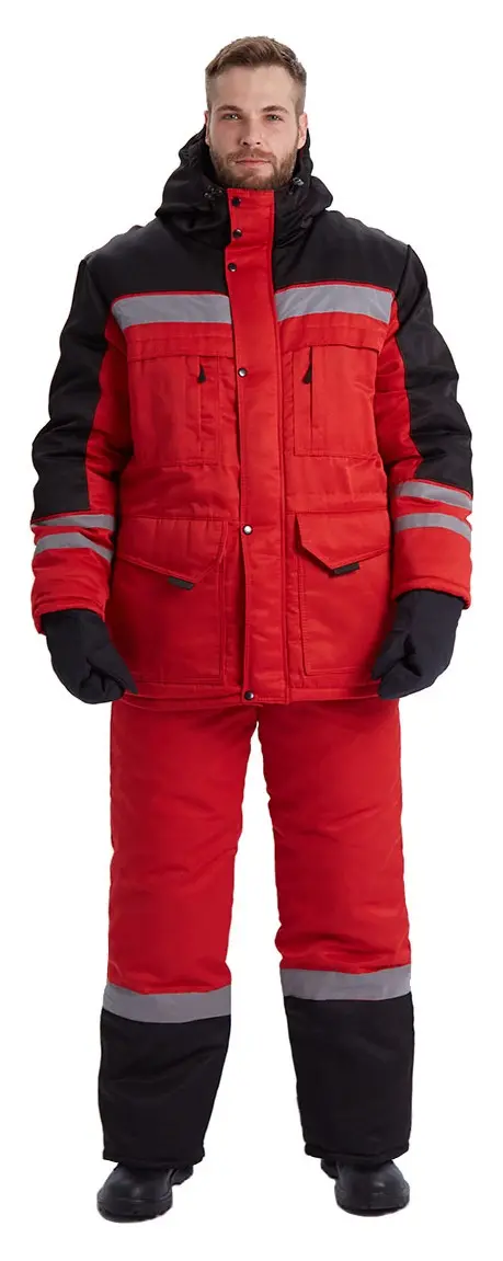 Костюм ЗИМНИК зимний с БР (красный/черный)