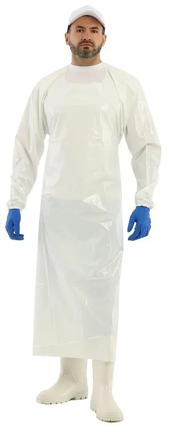 Фартук ЛАРИСАН КОМБО ПУ с рукавами 90x140см (белый)