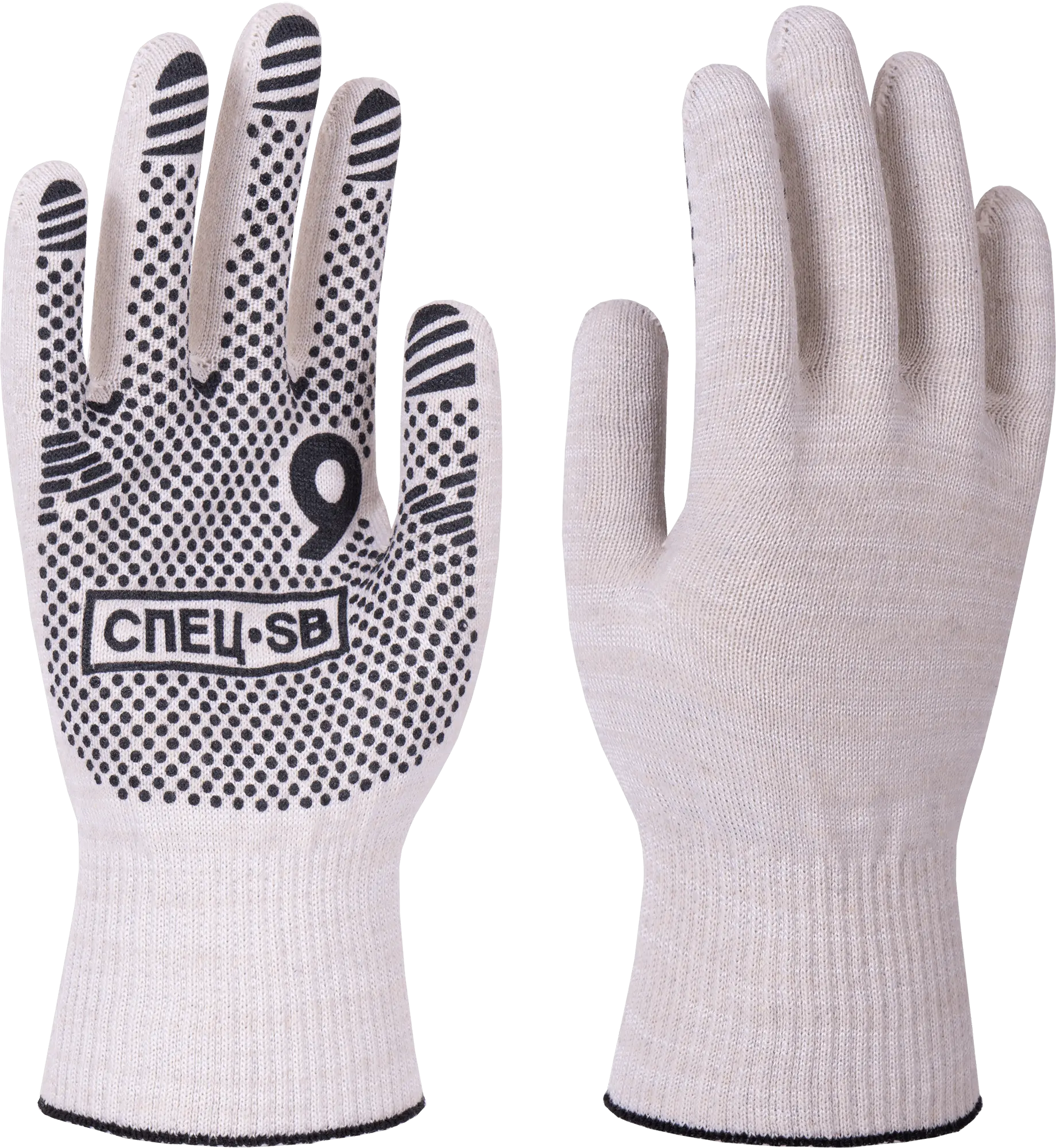 Перчатки ЛЕДИ ПРАЙМ трикотажные с ПВХ