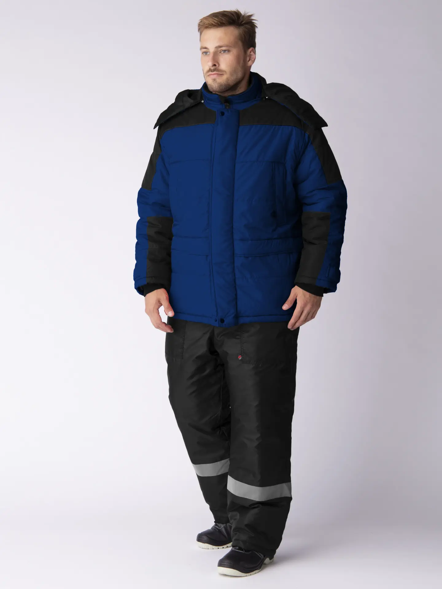 Куртка ЕВРОПА зимняя (т.синий/черный)