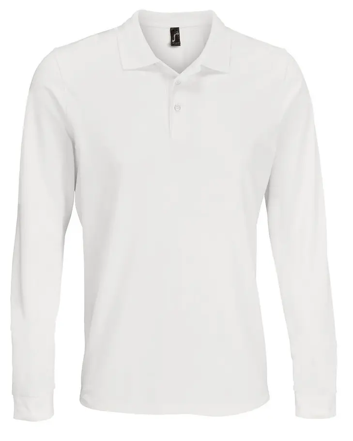 Рубашка-поло PRIME LSL с длинным рукавом (белый)