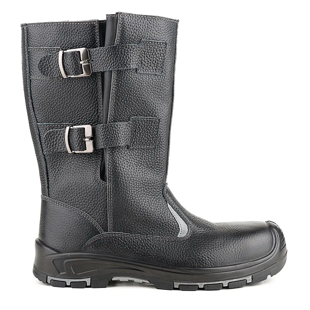 Сапоги ЛИДЕР 763РНМ ПУ-Резина с КП (черный)