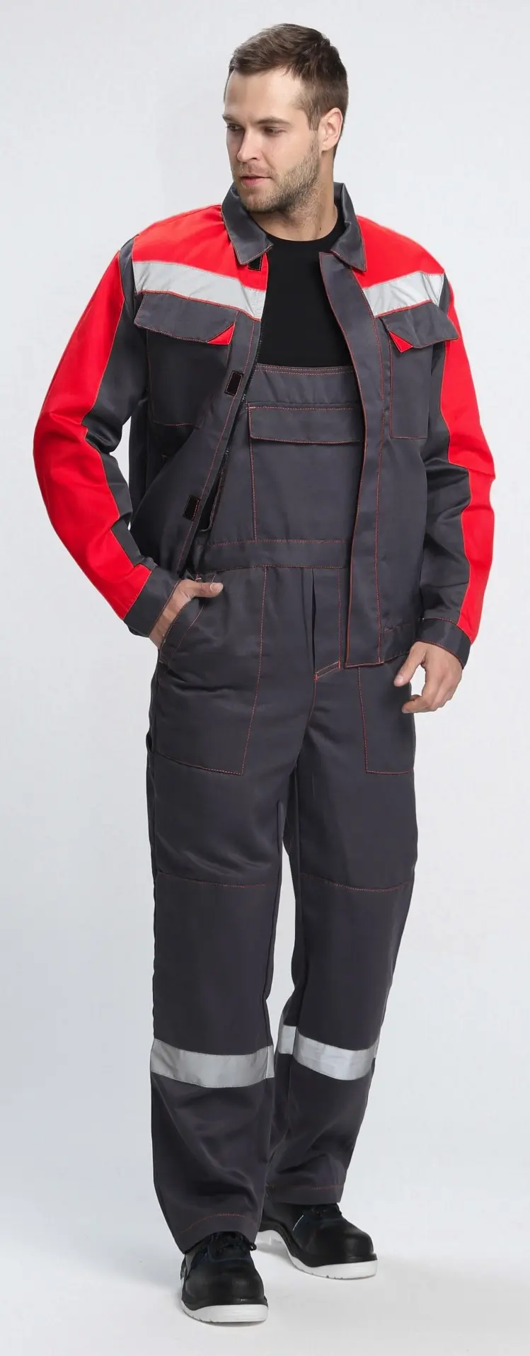 Костюм СФЕРА-2 СОП CH с ПК (т.серый/красный)