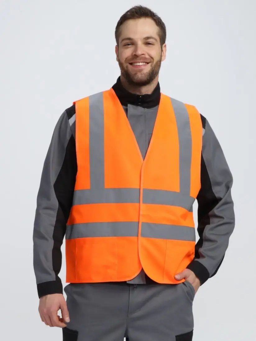 Жилет PROFLINE SPECIALIST сигнальный с карманами СОП-4 (оранжевый)