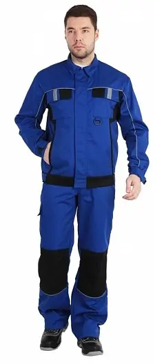 Костюм КОНФОРМ с ПК (василек/черный)