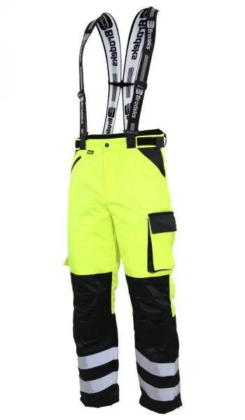 Брюки BRODEKS KW 308 зимний (черный/желтый)