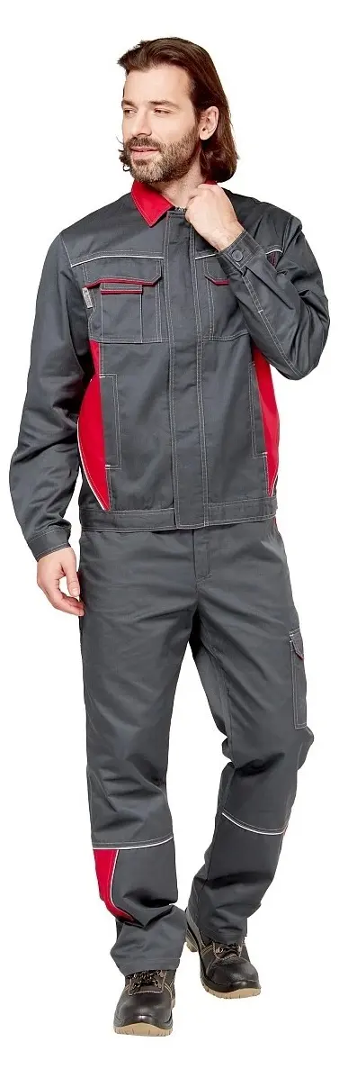 Костюм СТРАЙК 2 SAFE с ПК (серый/красный)