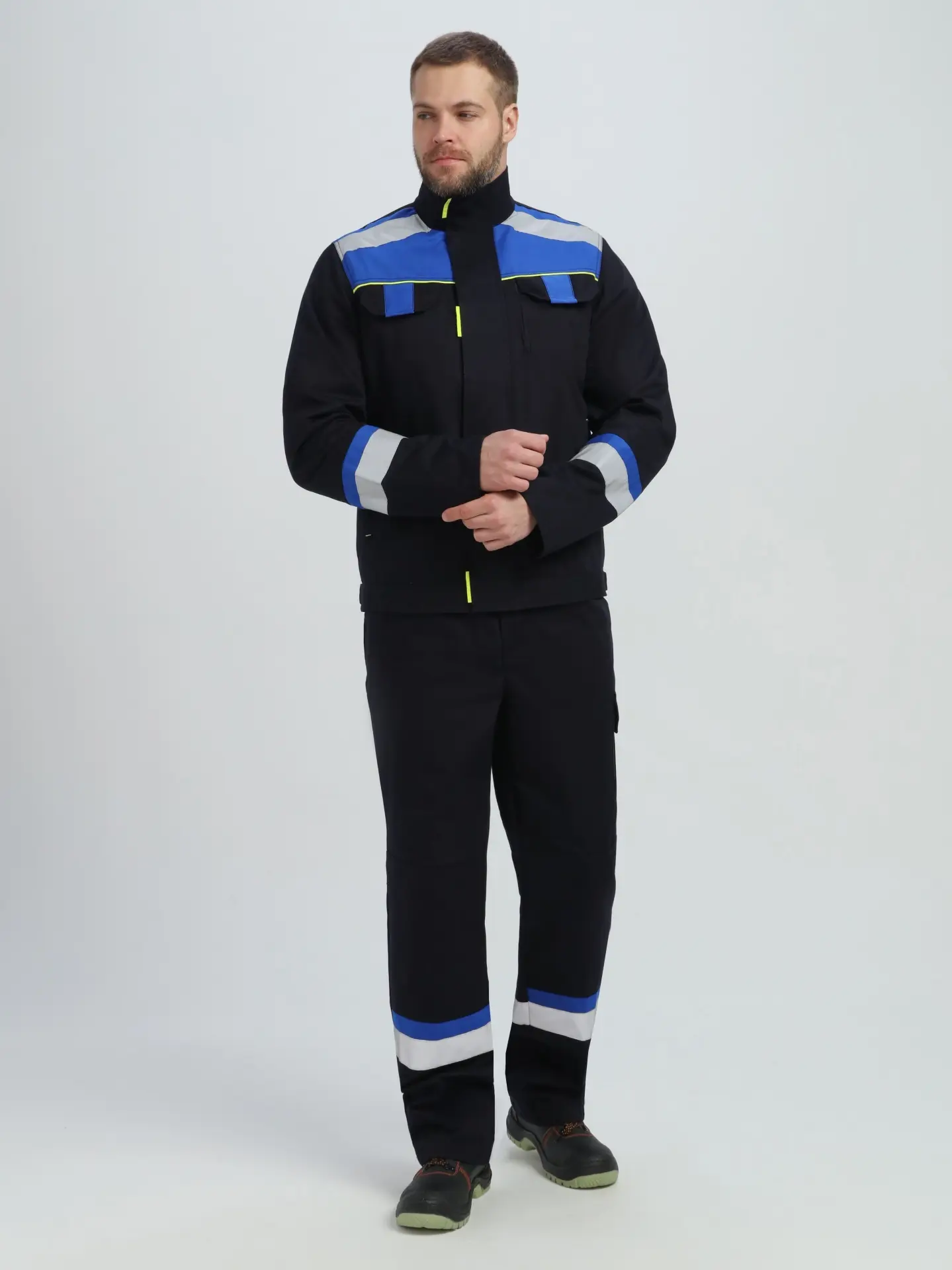 Костюм БОСТОН IMP с БР (т.синий/васильковый)