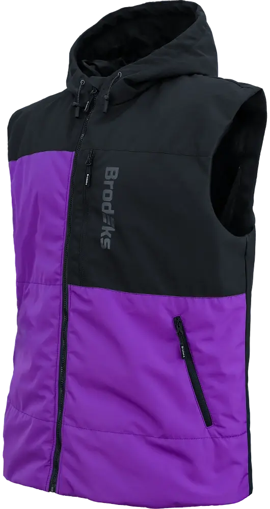 Жилет BRODEKS URBAN KW 133 зимний (фиолетовый/черный)