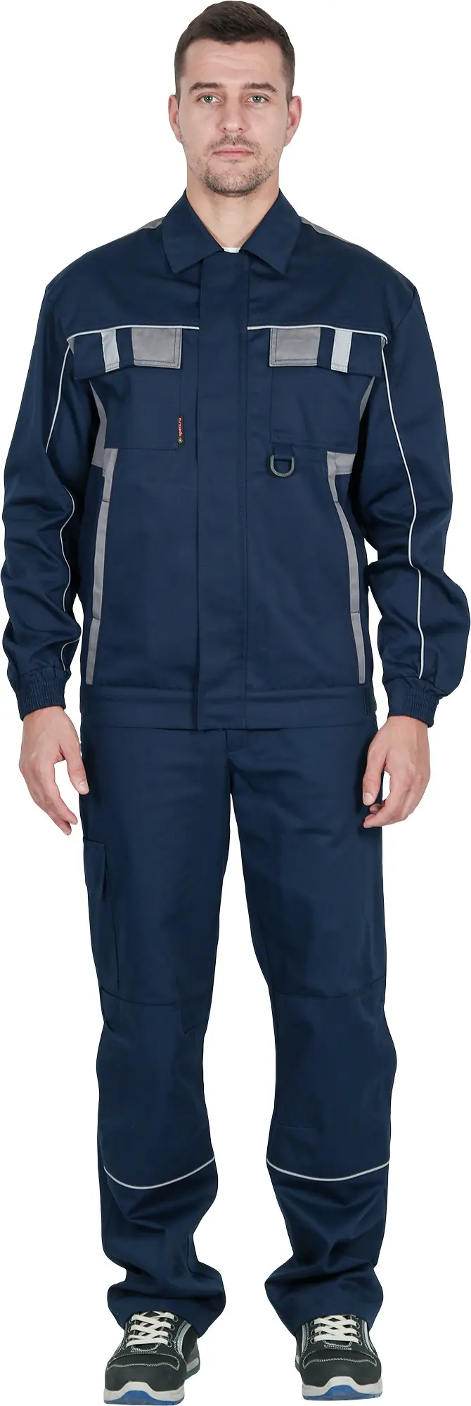 Костюм КОНФОРМ с БР (т.синий/серый)