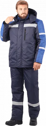 Костюм РОУД зимний с ПК (т.синий/василек)