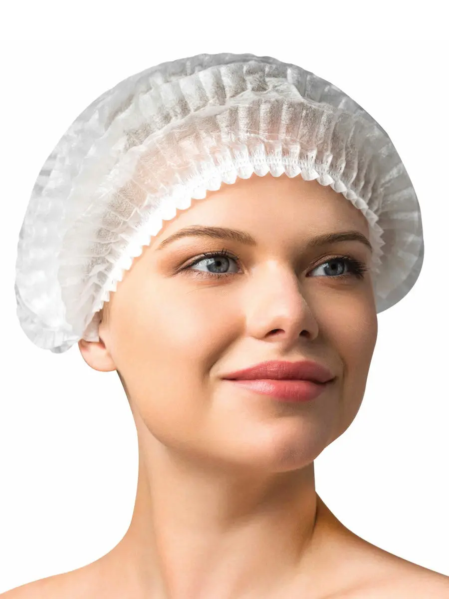 Шапочка ОДНОРАЗОВАЯ шарлотта ОТГРУЗКА КРАТНО 100 ШТ