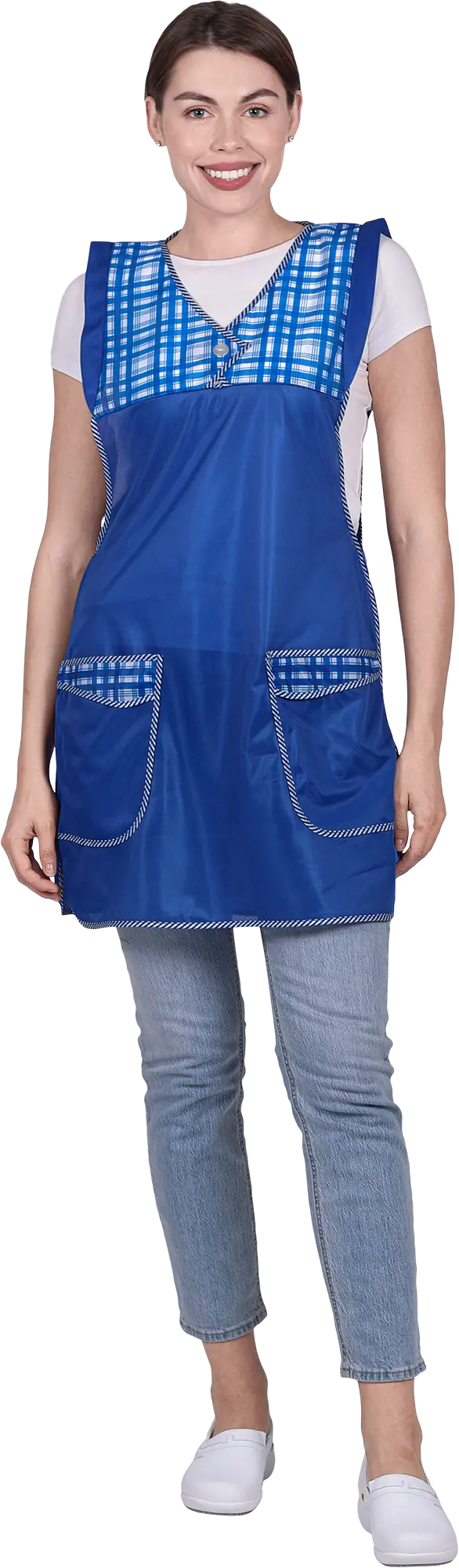 Фартук ХОЗЯЮШКА нейлоновый (василековый)