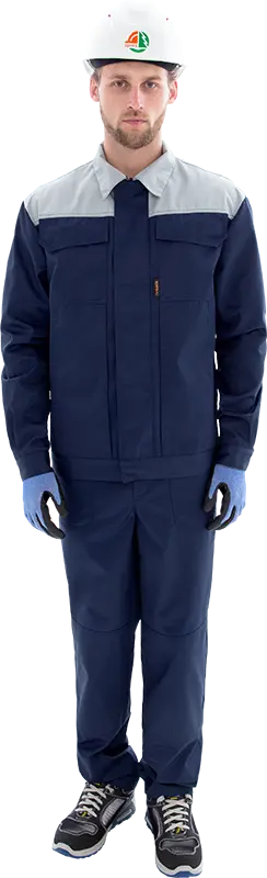 Костюм ТЕХНИК 2 с ПК (т.синий/серый)