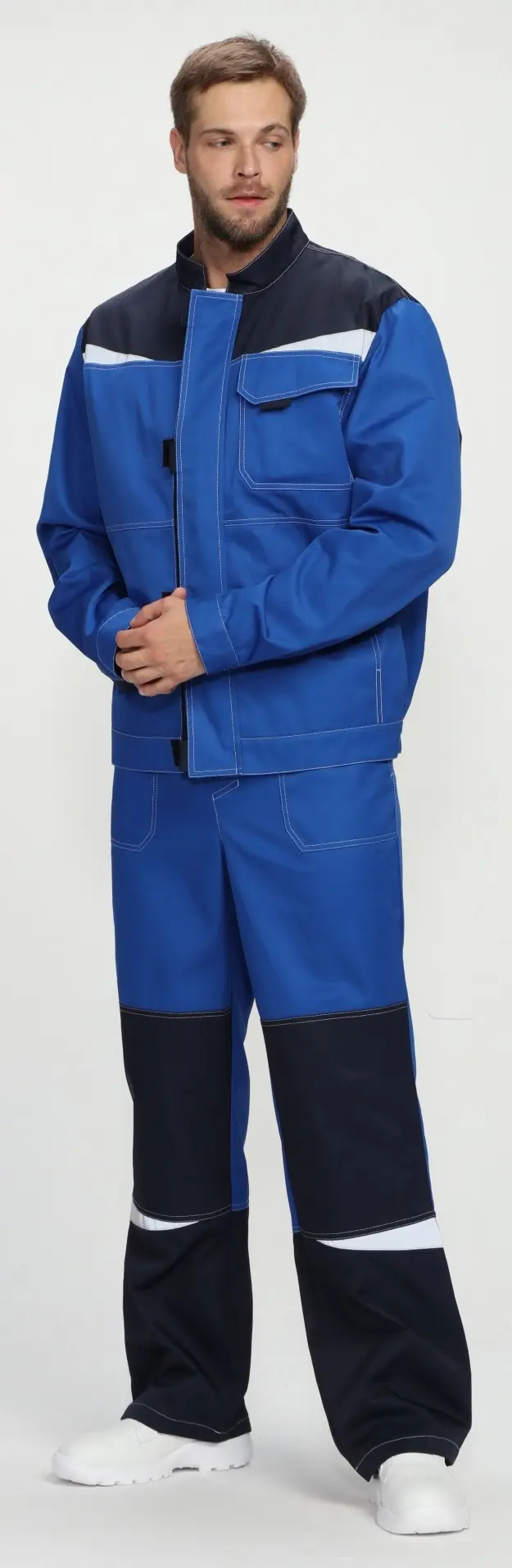 Костюм СТРОЙ-2 CH с ПК (васильковый/т.синий)