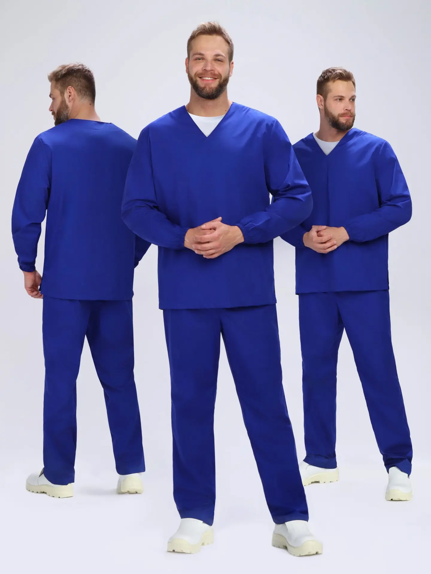 Костюм ХАССП-БАЗА с БР (васильковый)