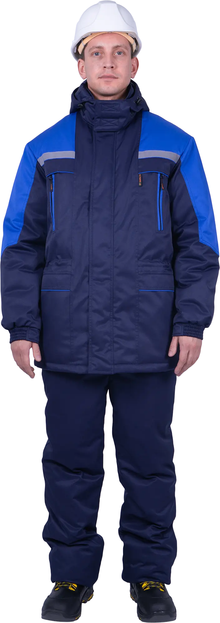 Куртка СПЕЦ зимняя (т.синий/васильковый)