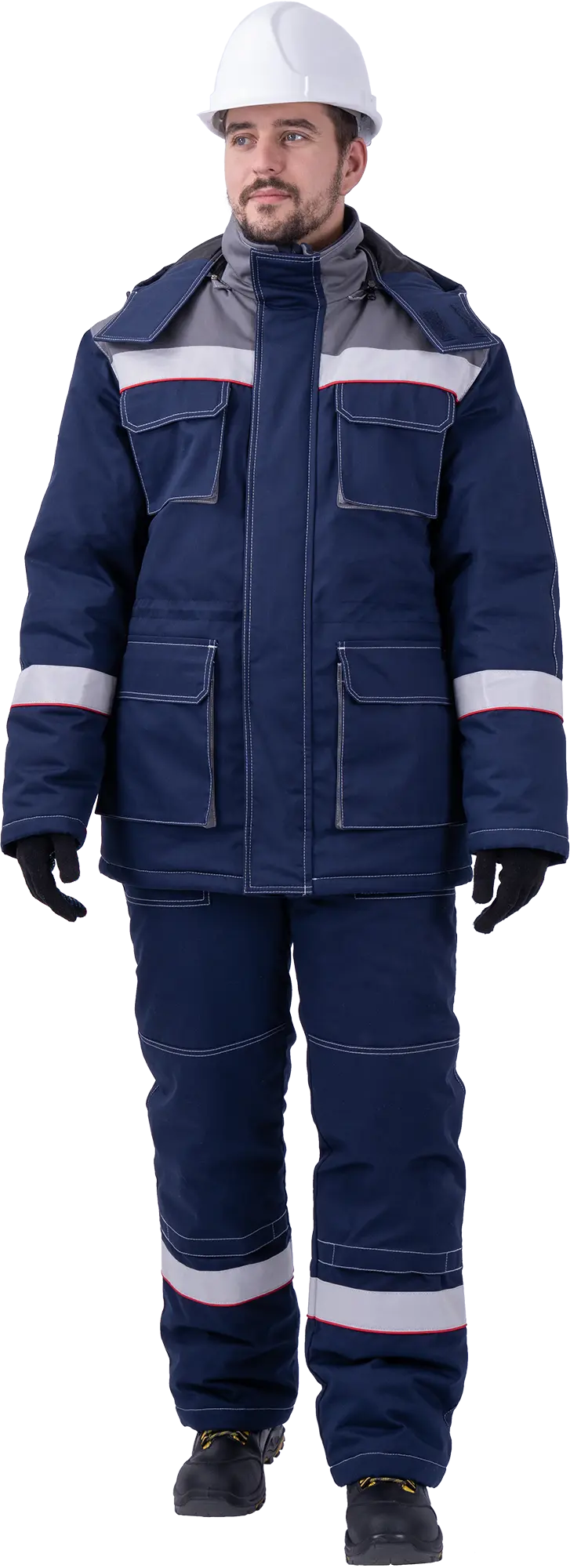 Костюм НАДЫМ зимний (т.синий/серый)