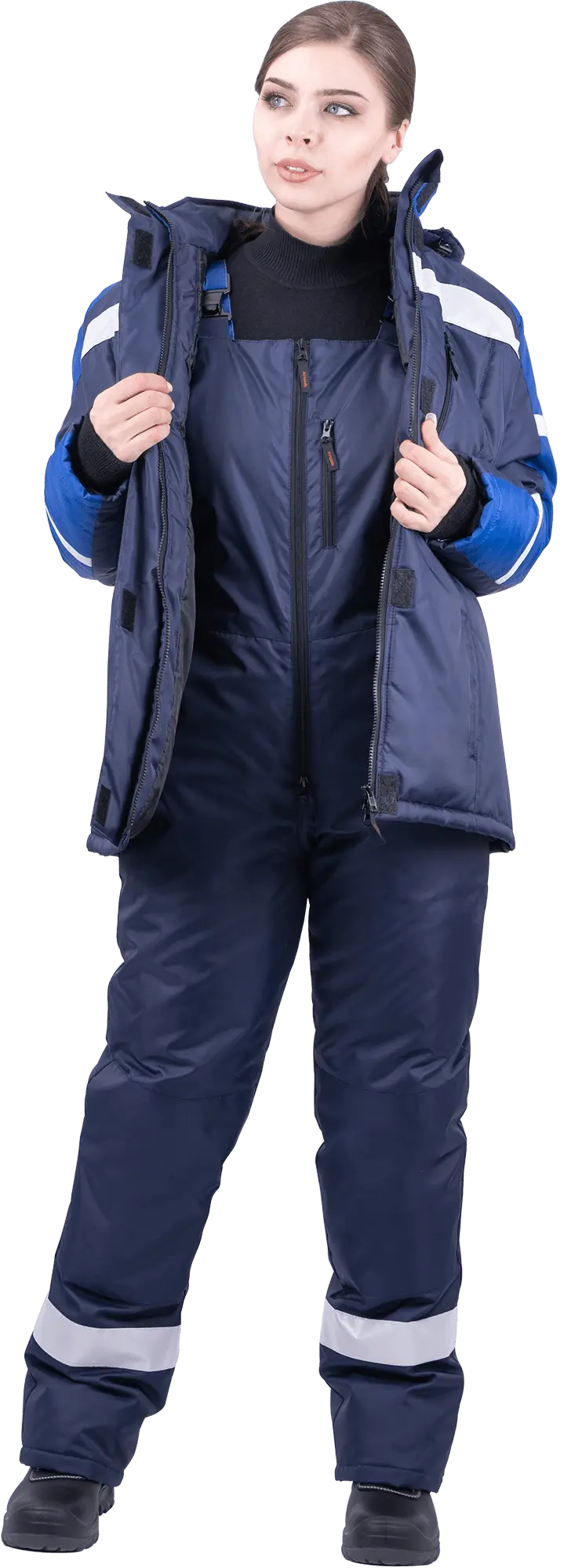 Костюм РОУД женский зимний с ПК (т.синий/василек)