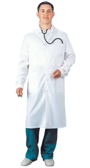 Халат рабочий БЯЗЬ (белый)
