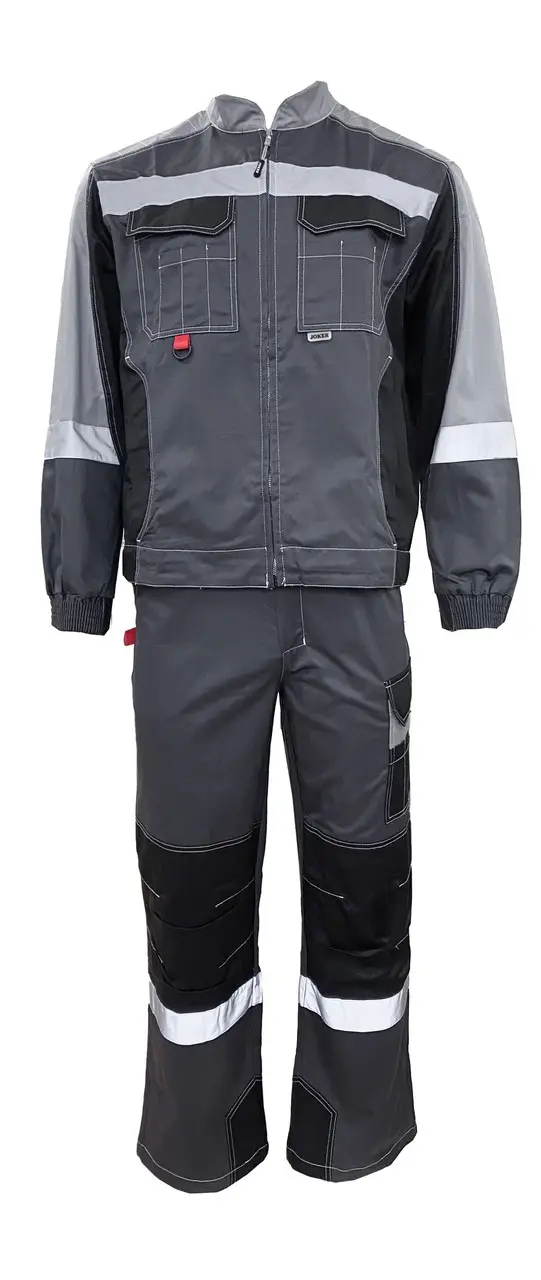 Костюм ФОРМУЛА КОТТОН ФП2 с ПК (т.серый/св.серый/черный)