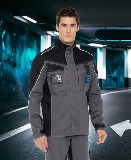 Костюм ИНДЕВОР с БР (серый/черный)