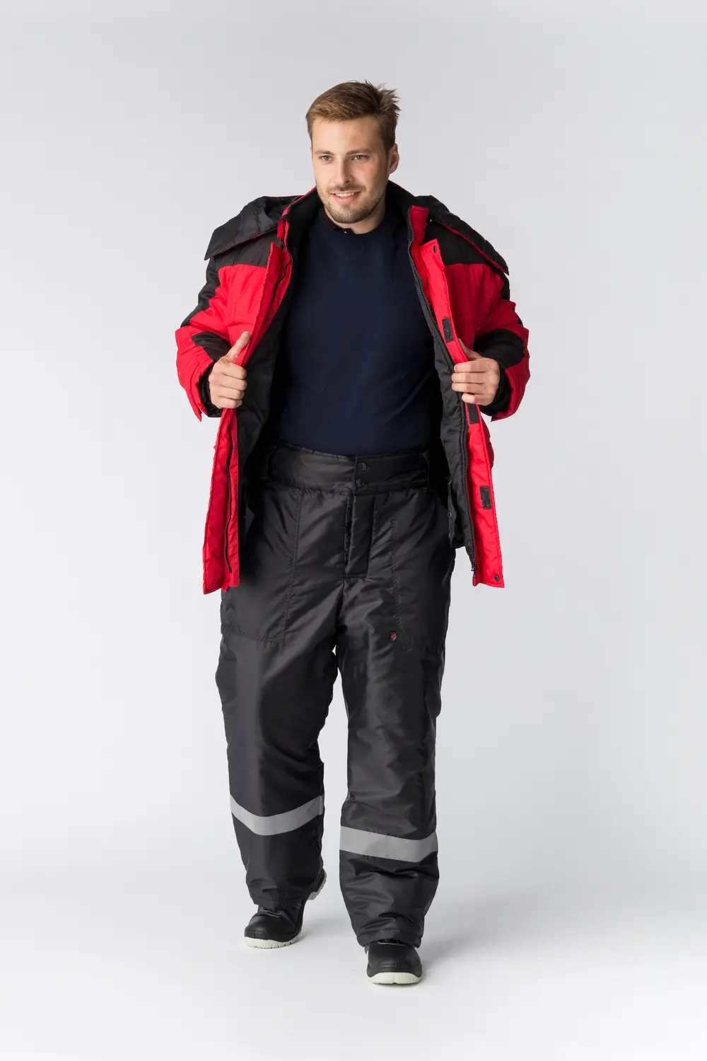 Куртка ЕВРОПА СН зимняя (красный/черный)