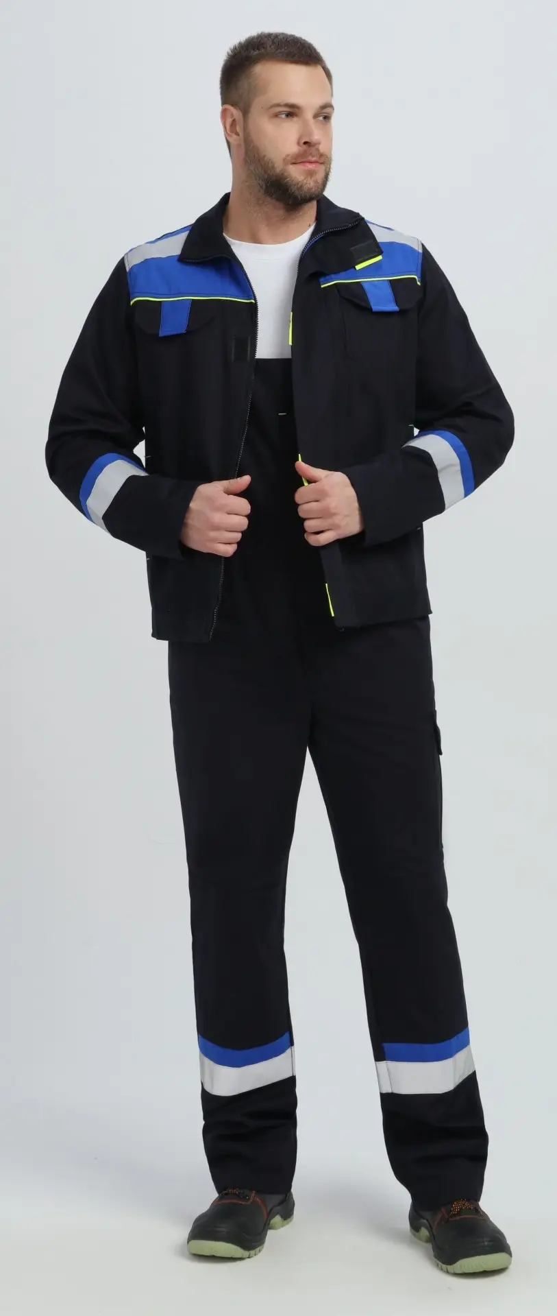 Костюм БОСТОН IMP с ПК (т.синий/васильковый)