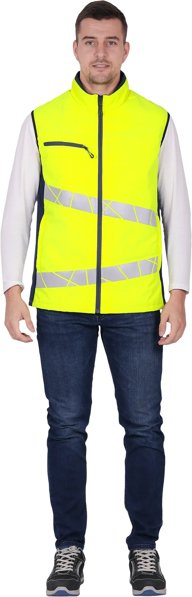 Жилет ACTIVE утепленный (желтый/синий)