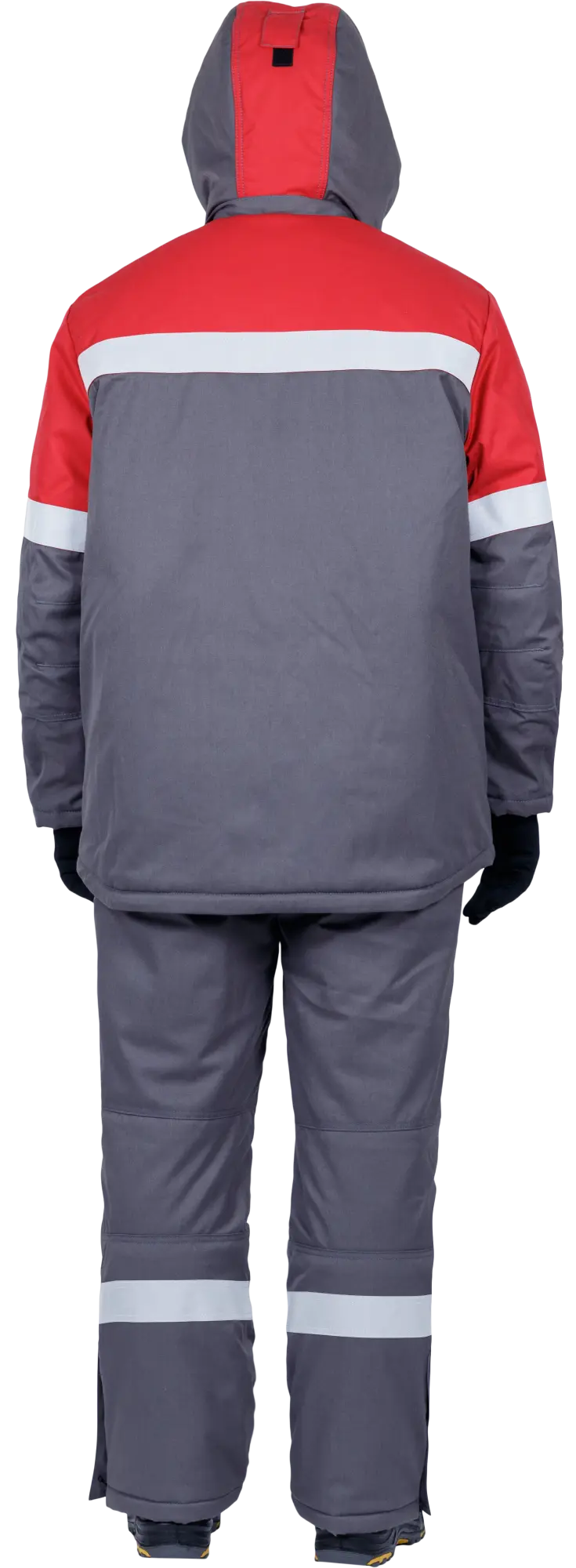 Костюм ЭЛЕКТРОСТОП ТЕРМО ЗЭТВ 62.5 зимний с БР (серый/красный)