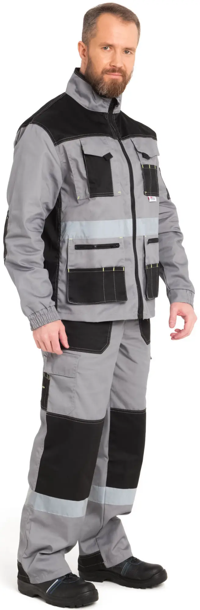 Костюм КАНЗАС с СОП с ПК (серый/черный)