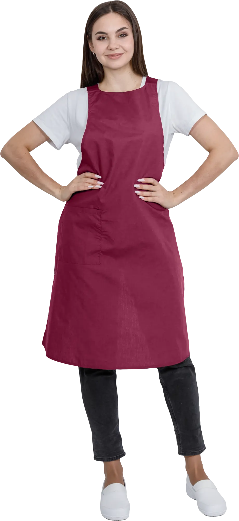 Фартук ЕВРО (бордовый)