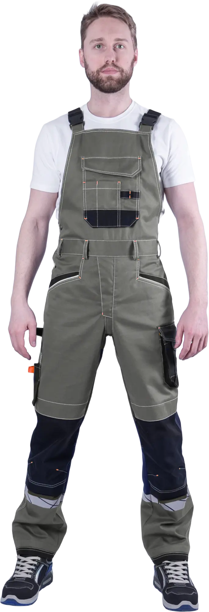 Полукомбинезон КОРПОРАЦИЯ (хаки/черный)